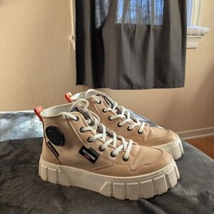 Palladium Sand High-Top Sneakers with White Soles